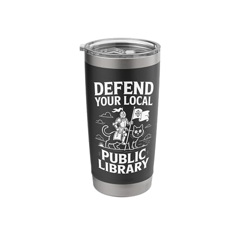 Defend Your Local Public Library Knight Stainless Steel Insulated Tumbler
