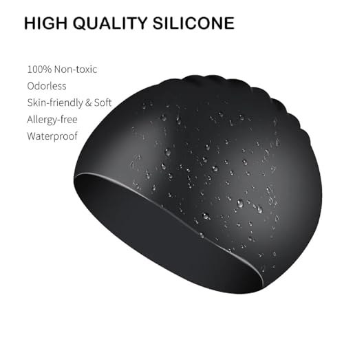 Gorro Baño con Bandera España Gorro Baño Novedoso para Cabello Largo Corto Gorros Natación Silicona Suave Gorros Natación para Piscina para Mujeres Hombres Adultos Jóvenes Unisex España - imagen 2