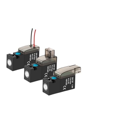 Électrovanne miniature 10 mm pour régulation d'air comprimé et vide 30 Hz à trois voies