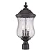 Acclaim 39717BC Bellagio Collection 3-Light Outdoor Light Fixture Post Lantern, Black Coral