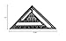 YIWENG Metric Triangle Ruler,12 Inch Rafter Square Aluminum Alloy Metric Triangle Ruler Double Scale Triangle Protractor Layout Gauge High Easy-Read Layout Tool Woodworking Square for Buildi