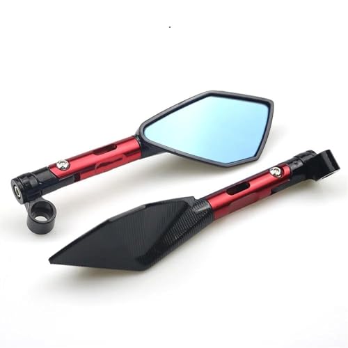 Espejos retrovisores moto para rutas urbanas y viajes largos con cristal azul antideslumbrante
