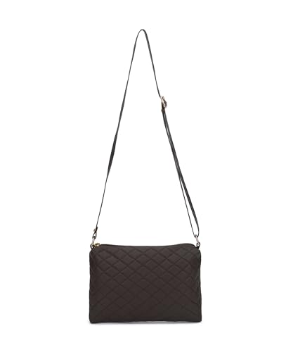 Image of Cross Body Sling Bag for Girls /Women| Leather Sling Bag|Women's Sling Bag | Crossbody Bag | Classic Sling Bag | Zipper closure and Adjustable Shoulder Straps (Brown)