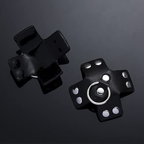 Unisex SM tepelklemmen clip stimulator borststicker met studs ring leer seksspeelgoed bondage borstklemmen fetish bedboeien flirt borstmassageapparatuur borststimulatoren - Afbeelding 4