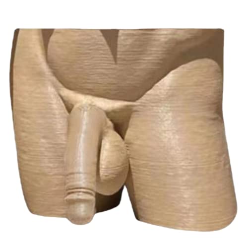 Macetas únicas con Forma de Cuerpo macetas únicas macetas con Forma de pene decoración Divertida para el hogar macetas con Forma de pene macetas para jardín 4,7x5x3,9 Pulgadas Color Beige
