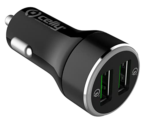 Ładowarka Celly do samochodu 2 USB QC30 czarna