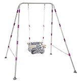 COCONUT Todder Swing, Heavy Duty Indoor Outdoor Baby Swing Set, Todder Swing Stand with Canvas...