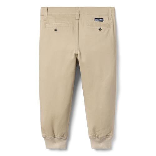 Janie and Jack The Button Twill Jogger, Khaki, 8 by Janie and Jack - Image 2