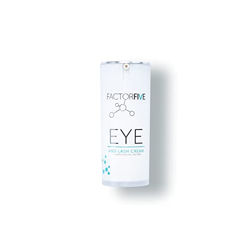 FACTORFIVE Eye and Lash Cream with Human Derived Apidose Stem Cell Growth Factors for Anti-Wrinkle Collagen Boost and Acne Scarring Repair.