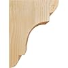 Ekena Millwork COR06X12X16NEB00RDF 6"W x 12"D x 16"H New Brighton Rough Sawn Corbel, Douglas Fir #2