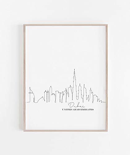 Dubai Drawing Sketch Art One Line Art Landscape Drawing Skyline Line Art Poster Continuous Line Drawing Fine Line Print Buy Online In Fiji Missing Category Value Products In Fiji