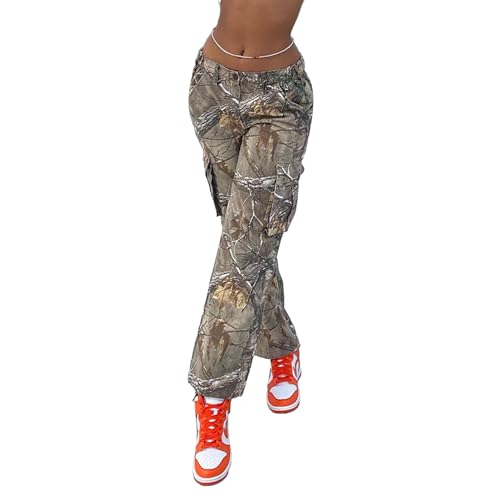 Women Camo Pants Cargo Camouflage Pants for Women Sweatpants