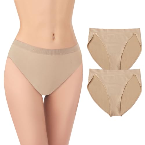 Nude Dance Underwear Women and Girls Ballet Briefs Dance Undergarments Seamless Gymnastics Underpants