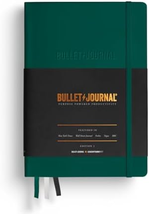LEUCHTTURM1917 368952 Bullet Journal Edition 2 Green23, Medium A5...