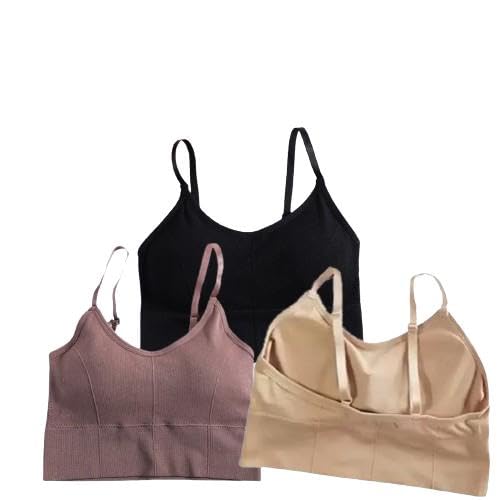Image of Acnos 7 Colors Women's Wirefree Non Padded Super Combed Cotton Elastane Stretch Medium Coverage Everyday Bra with Concealed Shaper Panel and Adjustable