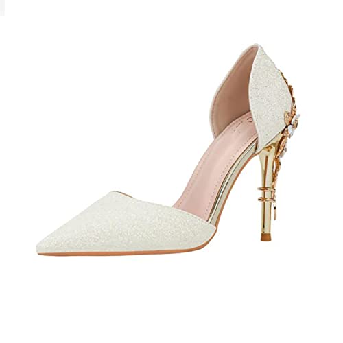 10CM/3.93IN Women's Pumps Sexy High Heels Thin Heels Female Shoes Wedding Shoes Ladies Elegant Party Shoes Size 34-412