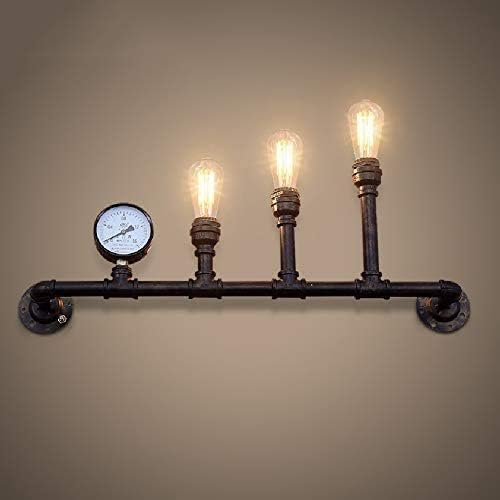 Lámpara de pared Industrial Retro Estilo Americano, Estilo loft, Estilo Steampunk, creativa, con Base E27, para comedor, iluminación decorativa,