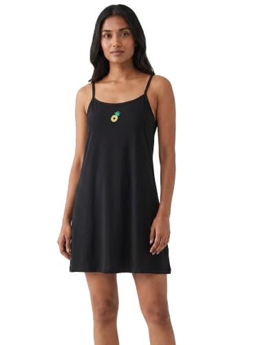 Image of Inner Sense Organic Cotton Nighty for Women Stylish I Above Knee Length Spaghetti with Scoop Neck Design I Adjustable Straps Camisole for Woman to Wear Solo or Layered