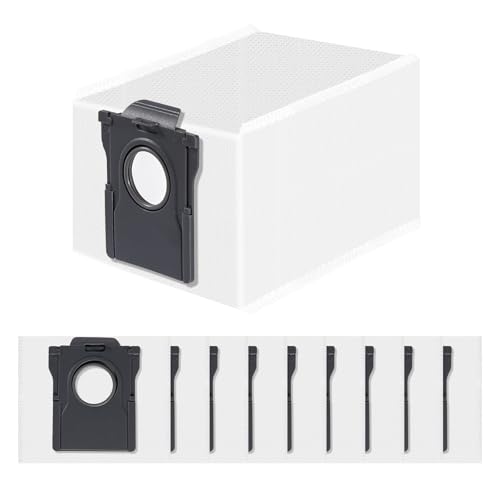 Lot de 10 sacs à poussière pour robot aspirateur Dreame D10 Plus Gen 2 / L10s Plus 3,2 l - Pièce de rechange - Accessoires - Sacs à poussière de grande capacité