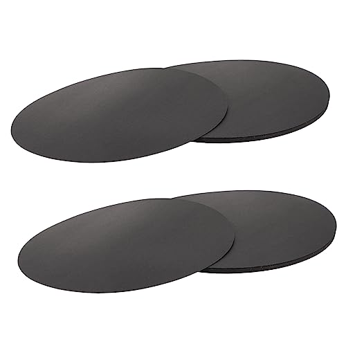 Cartons ronds à dessin noirs anti-gondolement pour peinture 25 cm
