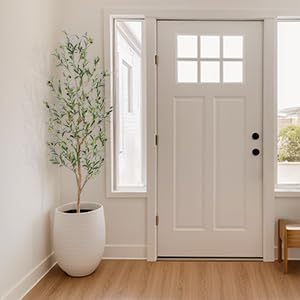 Faux Olive Tree 6ft,Olive Trees Artificial Indoor with Natural Wood Trunk and Realistic Leaves and Fruits. 6 Feet(72in) Fake Olive Tree for Home House Office Décor.2 Pack. Faux Olive Tree 6ftOlive Trees Artificial Indoor with Natural Wood Trunk and Realistic Leaves and Fruits 6 Feet72in Fake Olive Tree for Home House Office Decor2 Pack