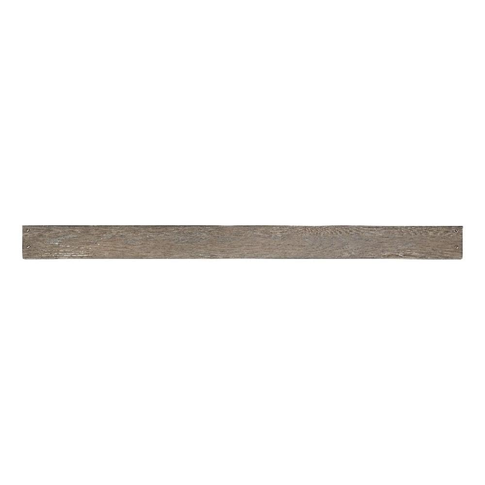 Pemberly Row Modern Traditional Wood Bed Rails in Sandwash Gray