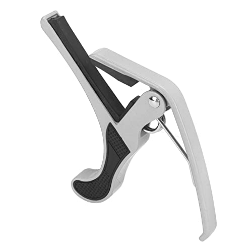 Capo de guitare, alliage de capo à dégagement rapide facile à utiliser avec médiators pour banjo(Argent) - Les Beatles, Paul McCartney, John Lennon, RIngo Starr, George Harrison Capo de guitare, alliage de capo à dégagement rapide facile à utiliser avec médiators pour banjo(Argent)