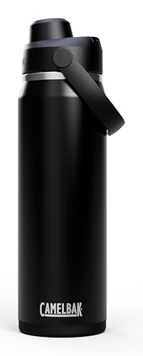 Camelbak Thrive Chug VSS 25oz Botella De Agua De Acero Inoxidable Con Aislamiento Al Vacío Para Hidratación Duradera, Negro, Talla: 740 ml