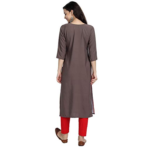 Image of Pinkmint Women's Crepe Regular Kurta