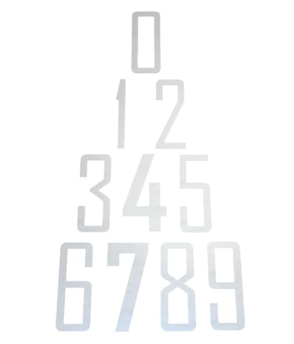 Numéro de maison 7 en acier inoxydable brossé de 20 cm design Vegasline