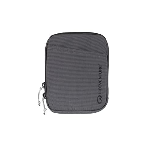 Lifeventure Men's Lifeventure Wallet Â— Compact Stash, Wallet, Eco-friendly, RFiD Protected Travel Neck Pouch made from eco friendly recycled material Grey, Grey, One Size UK Cover