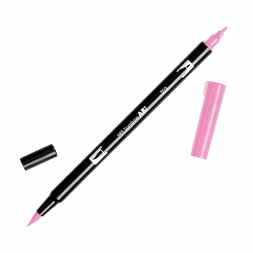Tombow 56579 Dual Brush Pen Art Marker, 703 - Pink