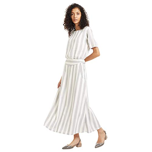 Image of DEEBACO Women's Cotton Sheath Maxi Floral Printed Shrug Dress