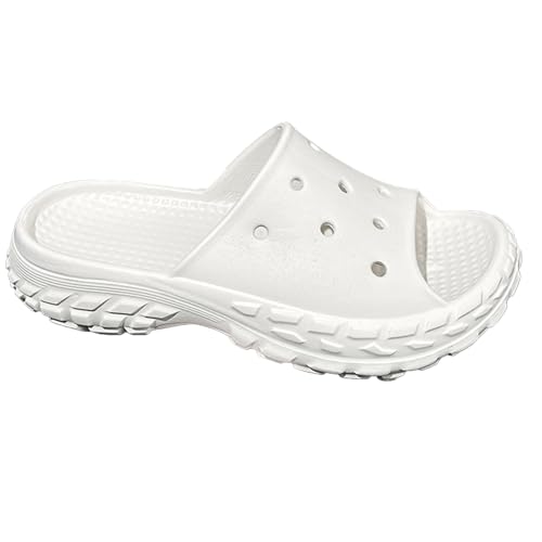 Men's Slide Sandals - Thick Sole Ventilated Beach & Bath Shoes, Non-Slip Comfort US 5-12, 3 Colors