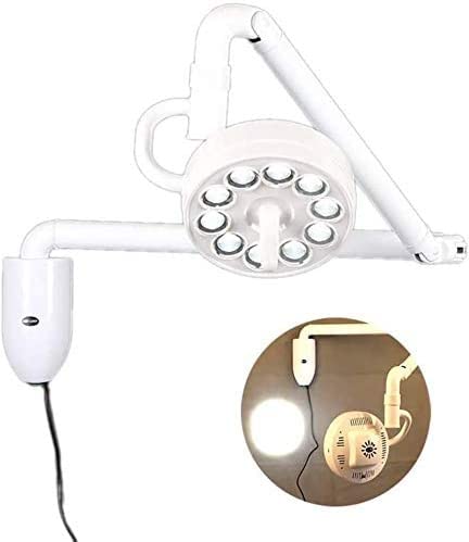 Generico Lampada per Visita Medica Lampada per Visita odontoiatrica Senza Ombre da 30 W, Rotazione a 360° Lampada per Visita Medica chirurgica a LED Luce Fredda, per ginecologia, ambulatoriale, Stoma