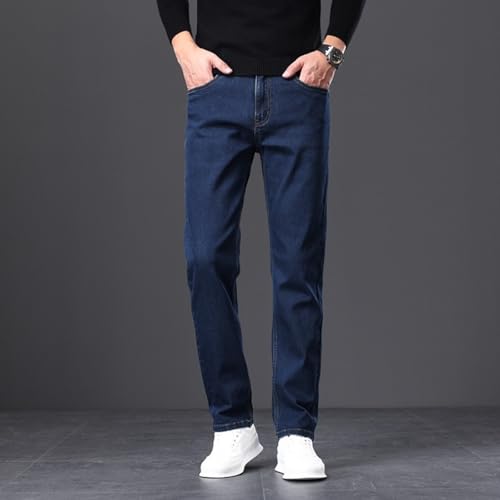 Jeans Pants Trousers Denim Spring and Autumn Men's Light Business Slimming Wear Elastic Classic4