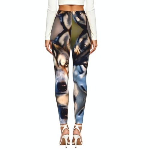 Leggings de compresión suaves para mujer con tejido elástico anti-transparencias husky 3