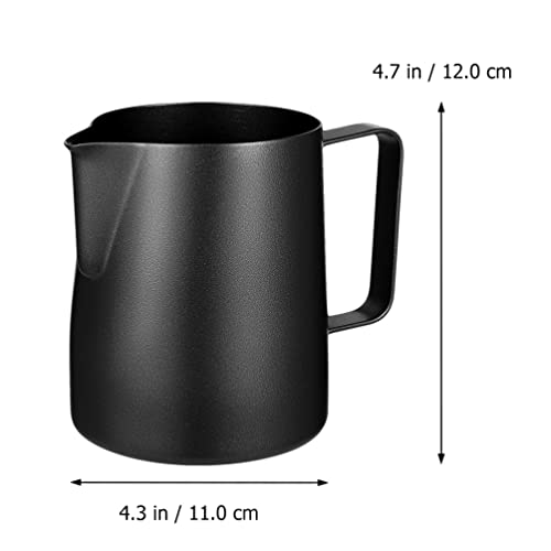 Luxshiny 600Ml Leche Leche Pitcher Espresso Jarra de Vapor Leche Café Cappuccino Latte Art Barista Jarras de Vapor Leche… - Imagen 8