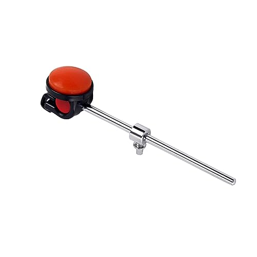 2 pcs baquetas de batería con cabezal de silicona rojo miniatura 3