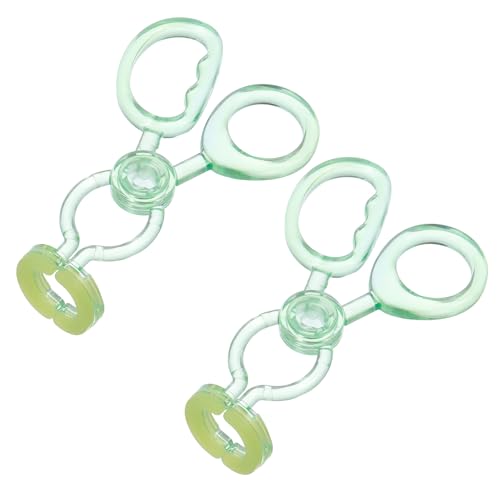 TOGEVAL Strumenti la Rimozione e Applicazione Lenti Invisibili 2 Pezzi Verdi, Applicatori Comodi e Precisi per Lenti a Contatto Rigide, Accessori Portatili per Uso Domestico e Viaggi