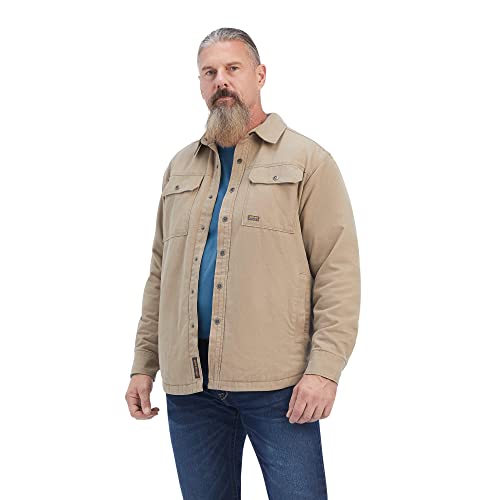 Image of ARIAT mens Rebar Classic Canvas Shirt Jacket