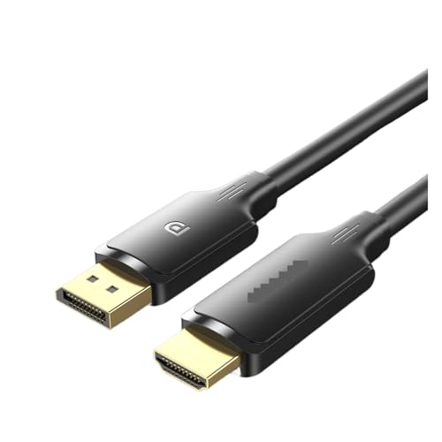 DisplayPort - HDMI �P�[�u�� 4K �R���o�[�^�[ - PC/���b�v�g�b�v/���j�^�[/�v���W�F�N�^�[/HD TV �ƌ݊���������A4K60Hz/4K30Hz ���T�|�[�g���A�I�t�B�X���[�N�ɍœK�ł�(DP to HDMI 4K60Hz,3m)