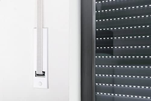 Schellenberg 50300 Rolladen Gurtwickler Unterputz, 18,5 cm Lochabstand, Einlasswickler System Maxi, verzinkt