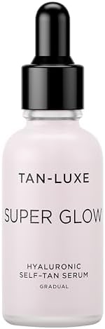 TAN-LUXE SUPER GLOW Siero autoabbronzante, (30 ml) Cura della pelle autoabbronzante graduale quotidiana, cruelty free e vegana