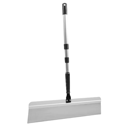 Generic Herramienta de Cemento Auto Nivelado de 24 Pulgadas, Escobre de Piso con un Poste Telescopiante de 50-100 Cm y Cuchilla Reemplazable,Herramienta de Construcción de pisos.