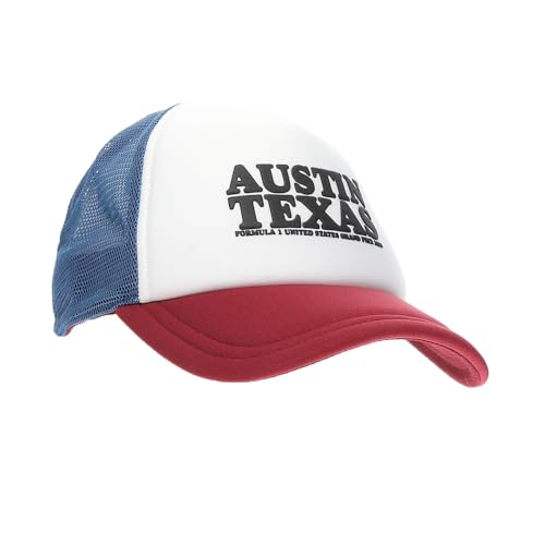 Casquette de camionneur PUMA Formula 1 ajustable en blanc et bleu Austin AH25