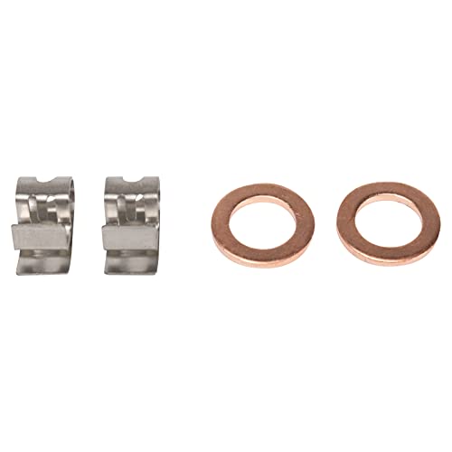 Image of TRQ Rear Brake Pad & Rotor Kit Slotted X Drilled Performance Semi-Metallic Compatible with 2007-2012 Lexus ES350 2008-2012 Toyota Avalon 2007-2011 Camry