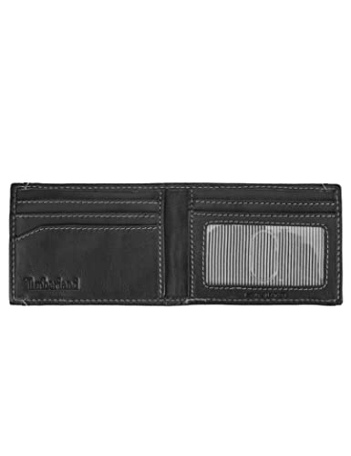 Image of Timberland Men's Slim Leather Minimalist Front Pocket Credit Card Holder Wallet,Black II (Money Clip), One Size