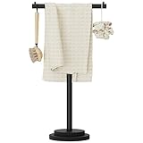 GUOHNHE T-förmiger Handtuchständer, Höheneinstellbar Stehender...