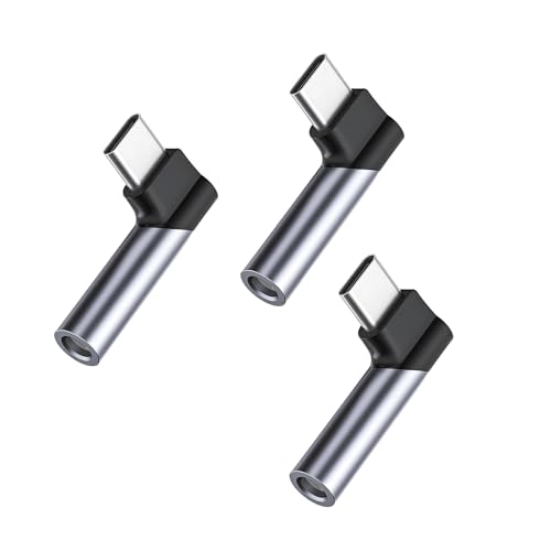 �ȃX�y�[�X USB �^�C�v C - 3.5 mm �R���o�[�^ �Q�[���⃁�f�B�A�X�g���[�~���O�ɍœK 90 �x�A�_�v�^�[ ���^���^�C�v C - �A�V�X�^���g�����N